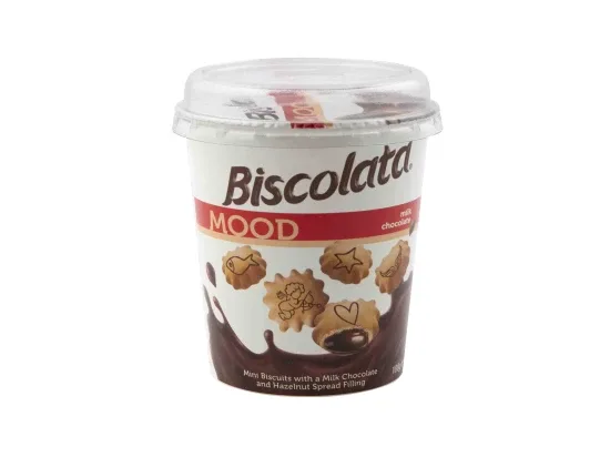 Biscolata Mood sušenky s čokoládovou náplní a potiskem 100 g