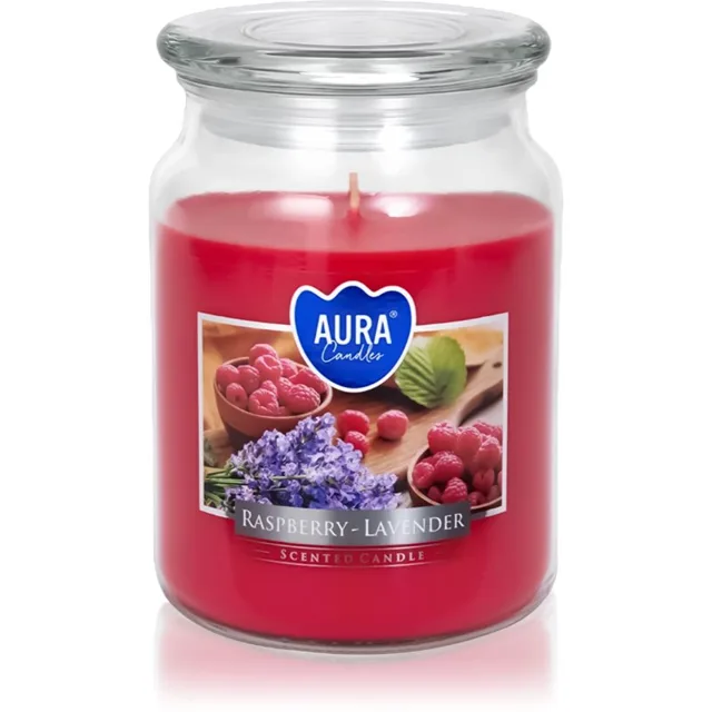 BISPOL Premium Line Raspberry -Lavender vonná svíčka 500 g