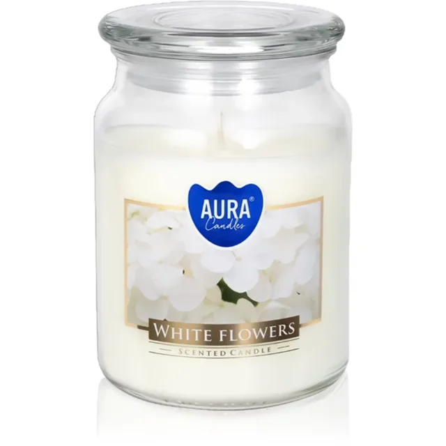 BISPOL Premium Line White Flowers vonná svíčka 500 g