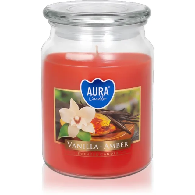 BISPOL Vanilla & Amber vonná svíčka 500 ml