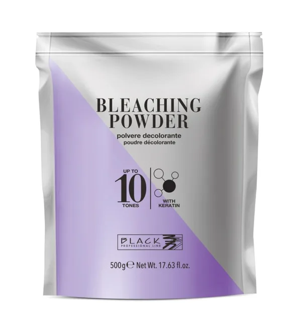Black Bleaching Powder Keratin 500g - Odbarvovací a melírovací prášek s keratinem