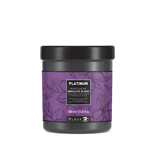 Black Platinum Absolute Blond Mask 1000ml -  Maska s extraktem s organických mandlí