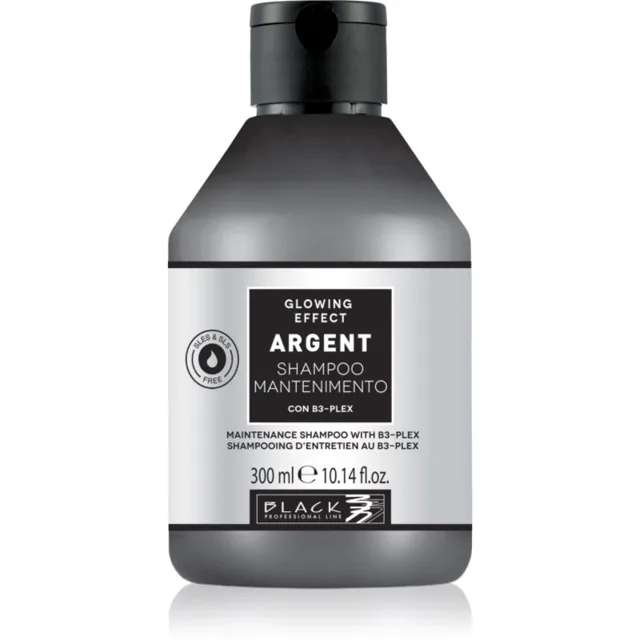 Black Professional Line Line Argent Shampoo posilující šampon pro poškozené vlasy pro matné vlasy 300 ml