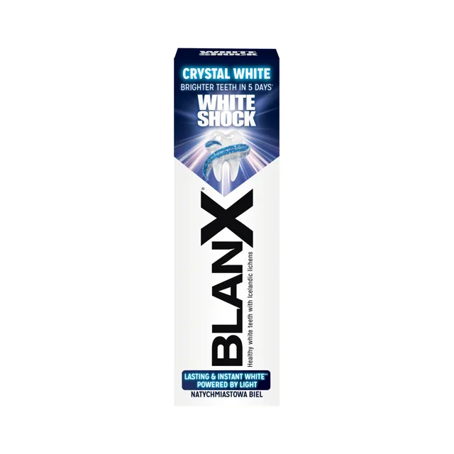 BlanX Bělicí zubní pasta White Shock Crystal White 75 ml