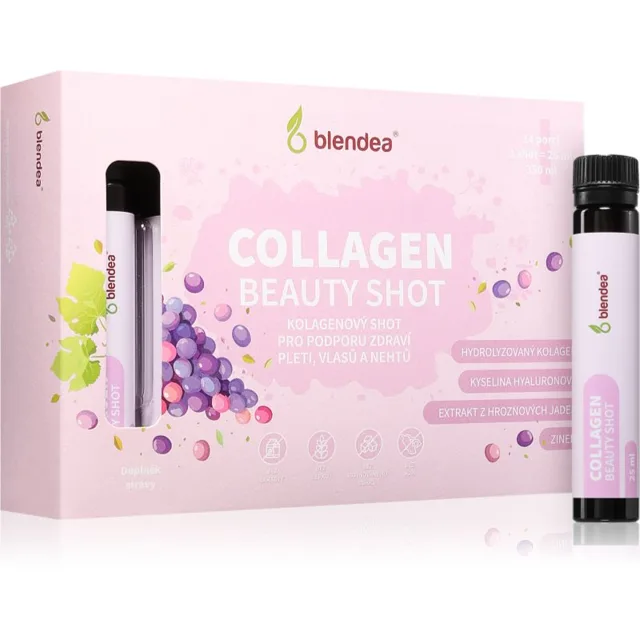 Blendea Collagen Beauty Shot ampule pro krásné vlasy, pleť a nehty 14x25 ml