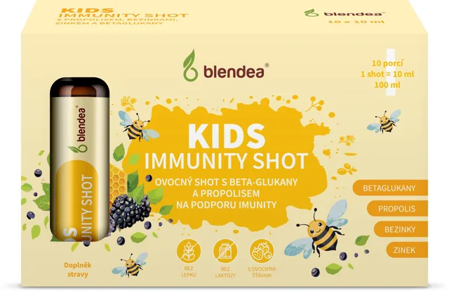 Blendea Kids Immunity Shot s propolisem a beta-glukany 10 x 10 ml