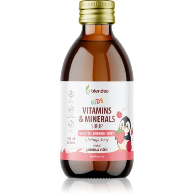 Blendea Kids Vitamins & Minerals Sirup sirup s multivitamínovým komplexem pro děti 150 ml