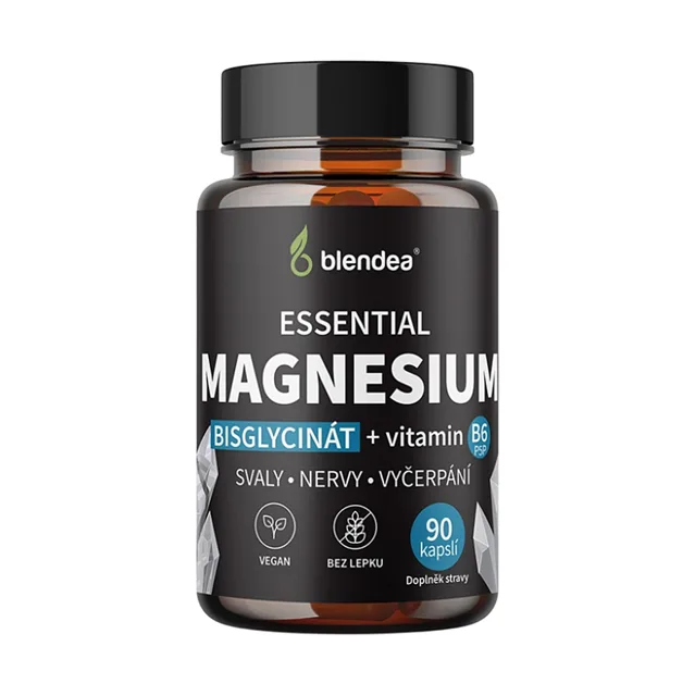 BLENDEA Magnesium Bisglycinát s vitamínem B6 90 kapslí