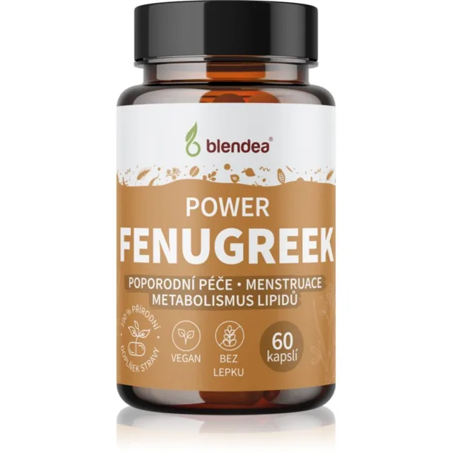 Blendea Power Fenugreek kapsle pro udržení normální hladiny cholesterolu 60 cps