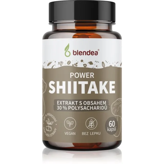 Blendea Power Shiitake kapsle pro udržení normální hladiny cholesterolu 60 cps