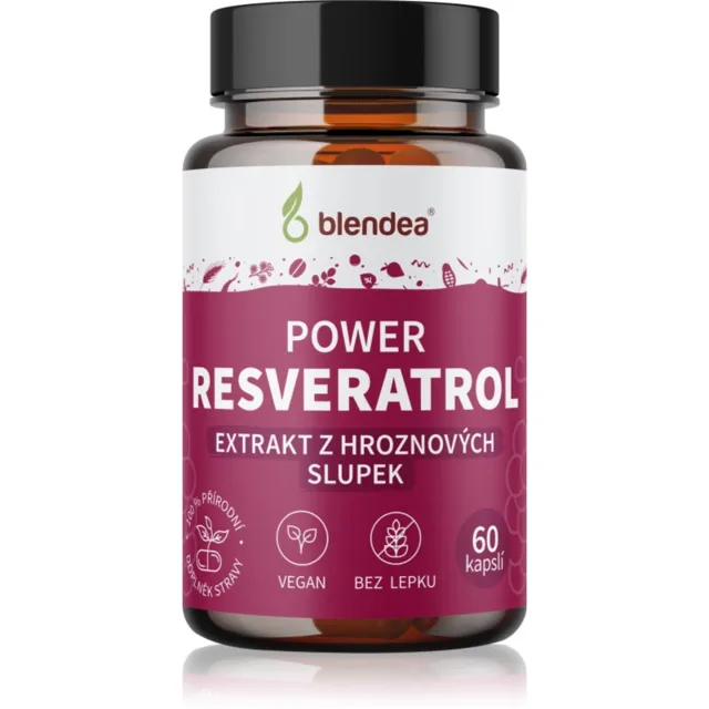 Blendea Resveratrol kapsle s antioxidačním účinkem 60 cps