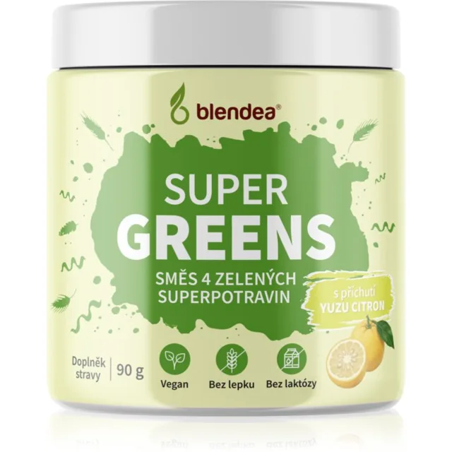Blendea Supergreens prášek na přípravu nápoje pro detoxikaci Yuzu 90 g
