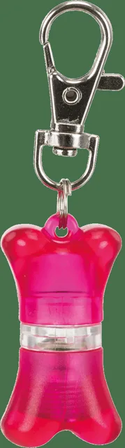 Blikací přívěšek pro psy Trixie kost mix barev 2 × 4 cm