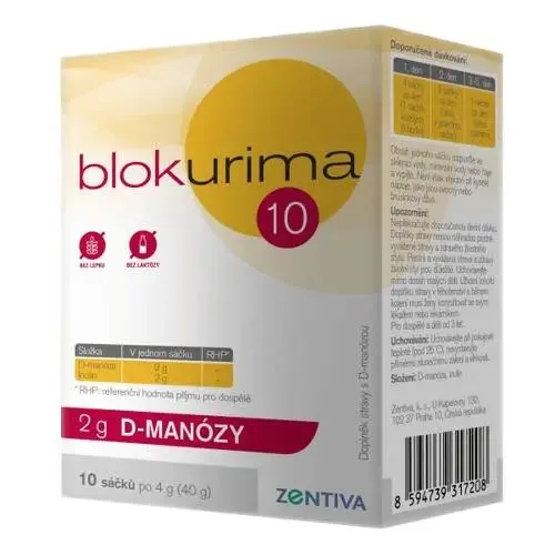 Blokurima 2 g D manózy sáčky 10 x 4 g