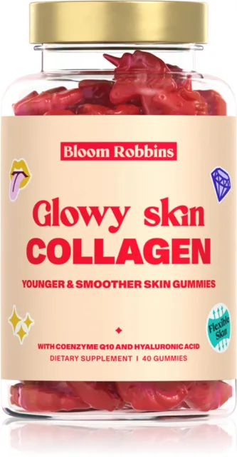 BLOOM ROBBINS Glowy skin kolagenové gummies, 20 tablet (EXP 02/2026)