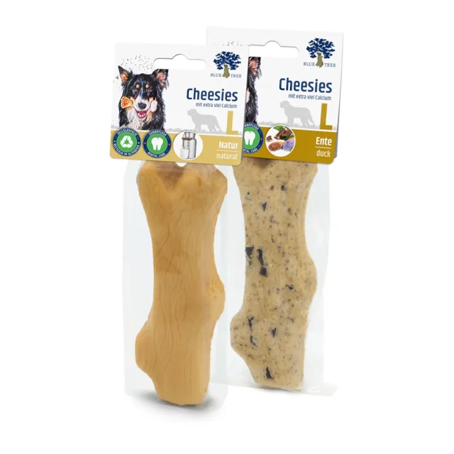 Blue Tree Cheesies - míchané balení velikosti L: 2 druhy po 90 g