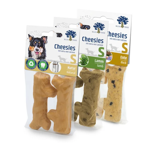 Blue Tree Cheesies - míchané balení velikosti S: 3 druhy po 40 g