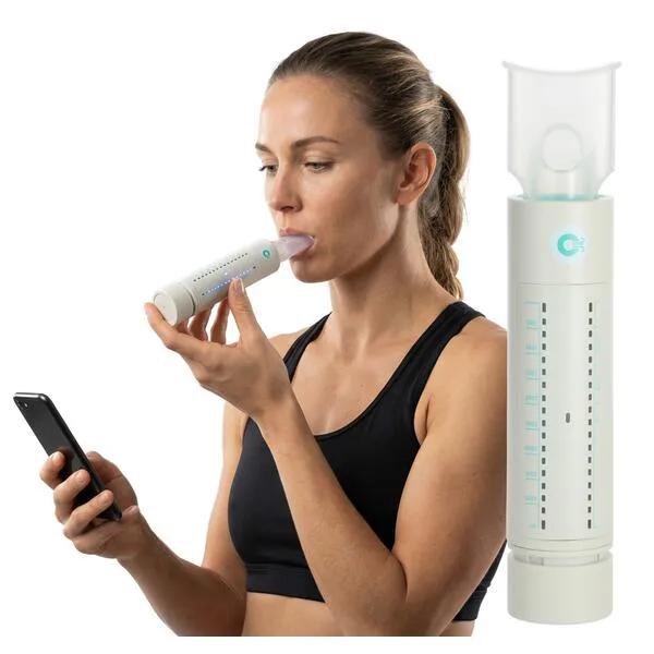 Bluetooth trenažér plic OPUMP