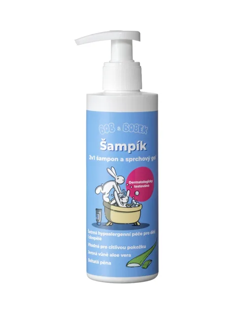 Bob a Bobek Šampík 2v1 šampon a sprchový gel 200 ml
