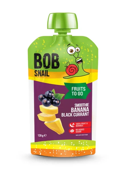Bob Snail Smoothie banán-černý rybíz 120 g
