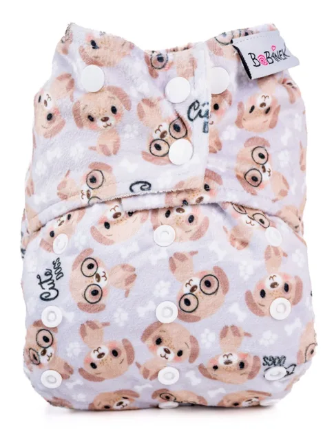Bobánek Kapsová extra jemná AIO plena Premium patentky 1 ks cute dogs