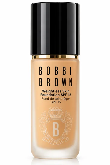 Bobbi Brown Weightless Skin Foundation SPF 15 – lehký make-up, odstín A34 Cool Natural, 30 ml /poškozen, bez krabičky/