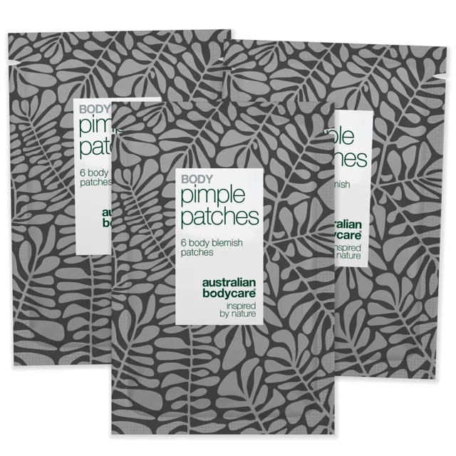 Body Pimple Patches – Náplasti na pupínky na tělo — Odstraňte pupínky na zádech, hrudi a ramenou. Náplasti absorbují maz a chrání pokožku před bakteriemi.