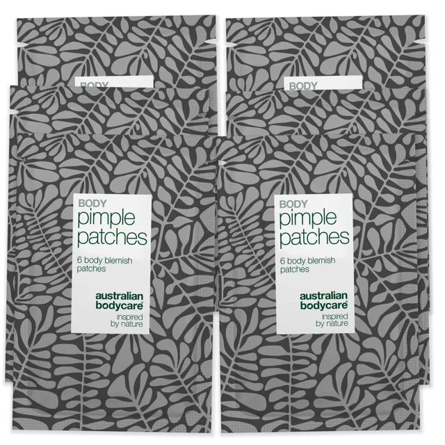 Body Pimple Patches – Náplasti na pupínky na tělo — Odstraňte pupínky na zádech, hrudi a ramenou. Náplasti absorbují maz a chrání pokožku před bakteriemi.