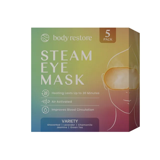 Body Restore Samozahřívací relaxační maska na oční okolí mix 5 ks