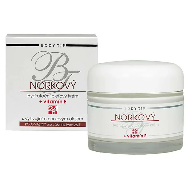 BODY TIP Norkový hydratační pleťový krém s vit.E 50 ml