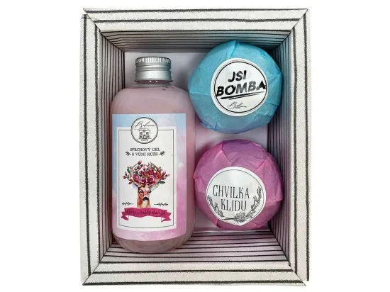 Bohemia Gifts kosmetická sada pro ženu Boho Style s bombami do vany