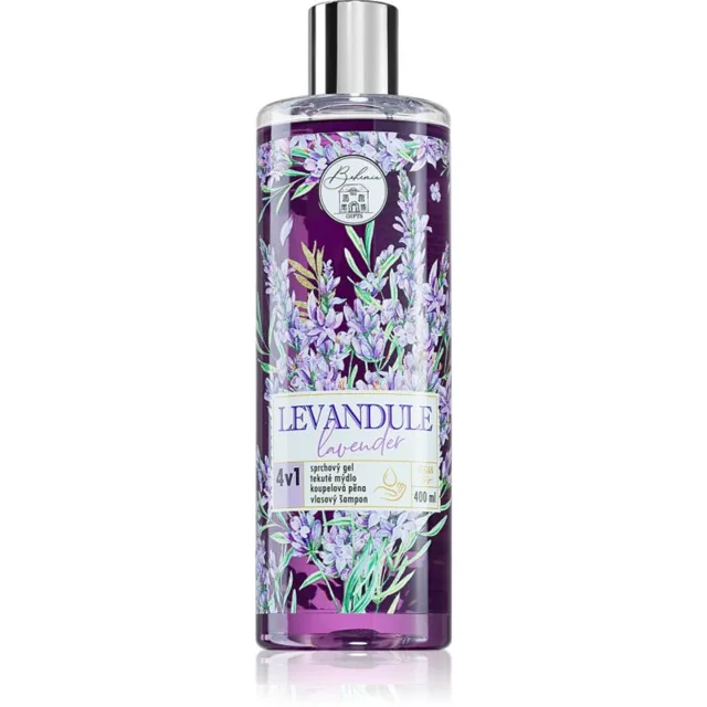 Bohemia Gifts Levandule mycí gel na tělo a vlasy 4 v 1 400 ml