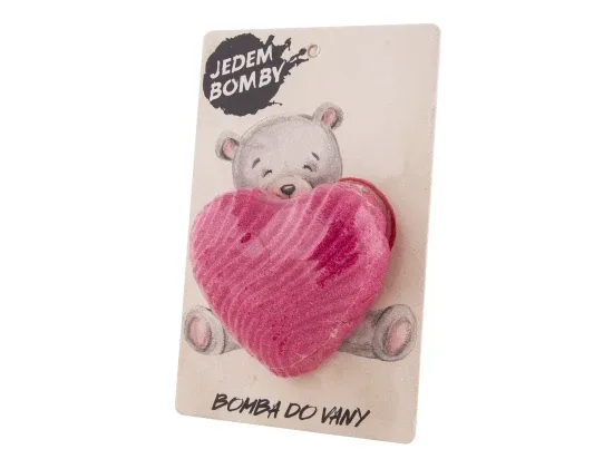 Bohemia Gifts pěnivá a šumivá bomba do koupele srdce 95 g