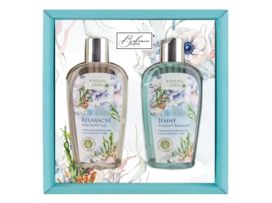 Bohemia Herbs dárkové balení Mrtvé moře sprchový gel 250 ml + vlasový šampon 250 ml