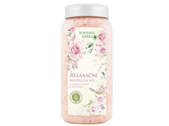 Bohemia Herbs koupelová sůl růže 900 g