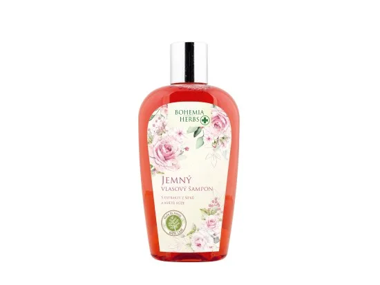 Bohemia Herbs vlasový šampon růže 250 ml