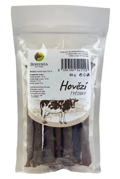 Bohemia tyčinky hovězí  85g