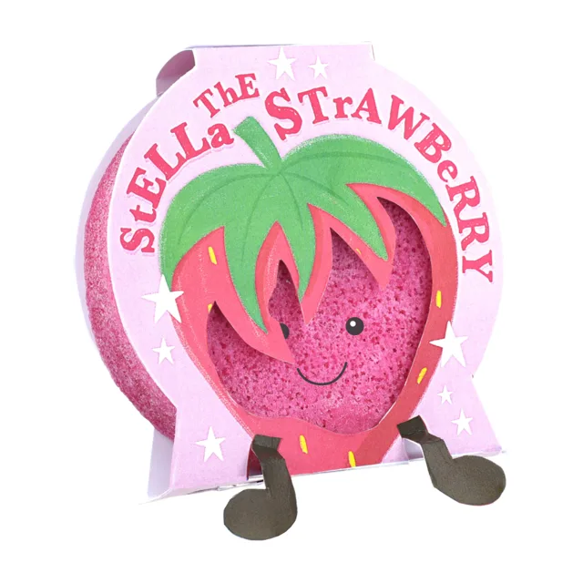 Bomb Cosmetics Mýdlová houbička Stella the Strawberry 100 g