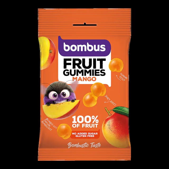 BOMBUS Fruit energy mango gummies 35 g
