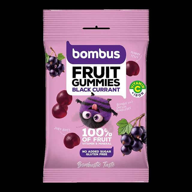 BOMBUS Fruit gummies black currant 35 g