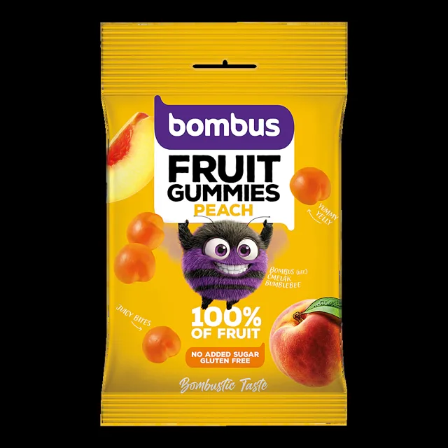 BOMBUS Fruit gummies peach 35 g