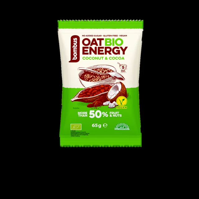 BOMBUS Oat energy coconut & cocoa ovesná kaše 65 g BIO