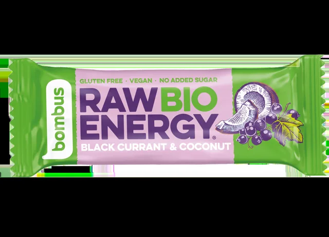 Bombus Raw BIO Tyčinka Black currant + coconut 50 g