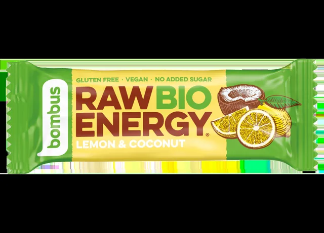 Bombus Raw BIO Tyčinka Lemon + coconut 50 g