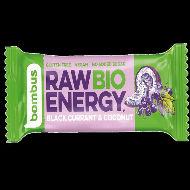 BOMBUS Raw černý rybíz a kokos BIO 50 g