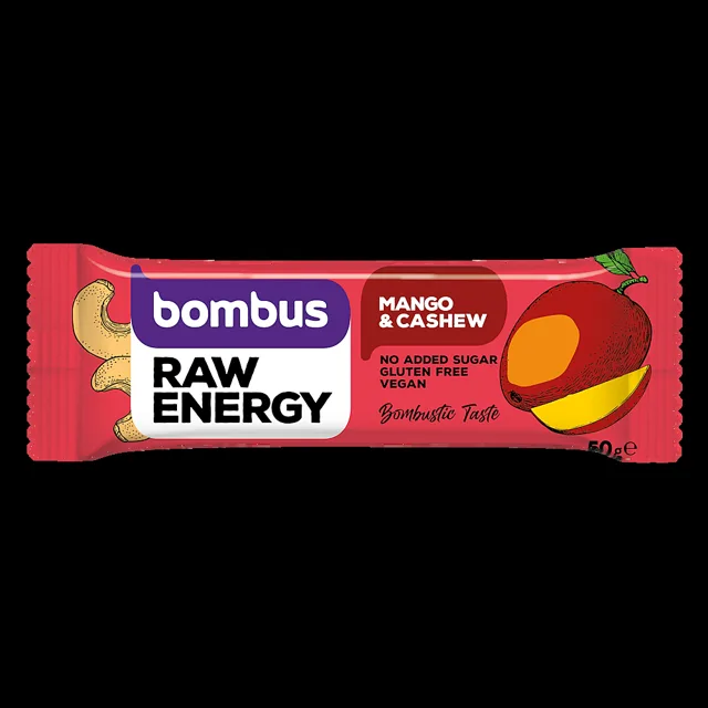 BOMBUS Raw Energy mango & cashew tyčinka 50 g