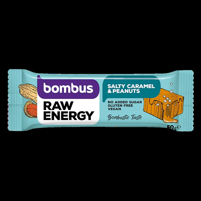 BOMBUS Raw energy salty caramel & peanuts 50 g