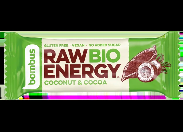 Bombus Raw Energy Tyčinka Cocoa + coconut 50 g