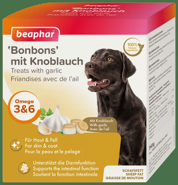 Bonbóny Beaphar z ovčího tuku s česnekem 245 g