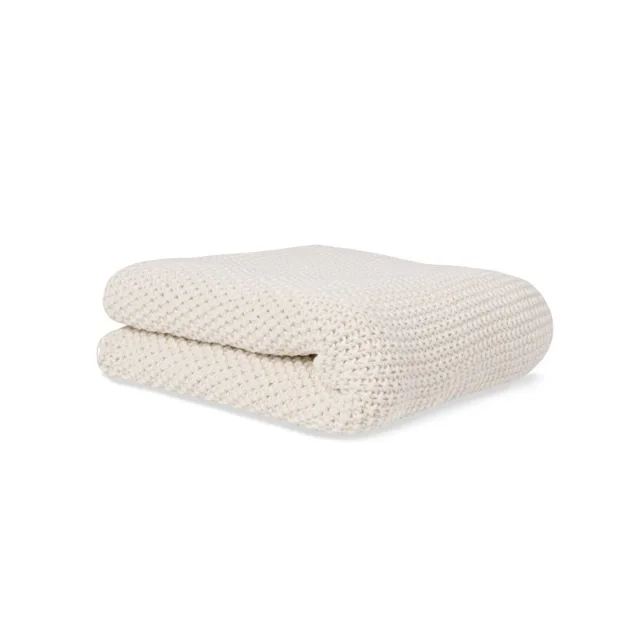 Bonjourbébé dětská pletená deka organická bavlna 70x90cm  Beige